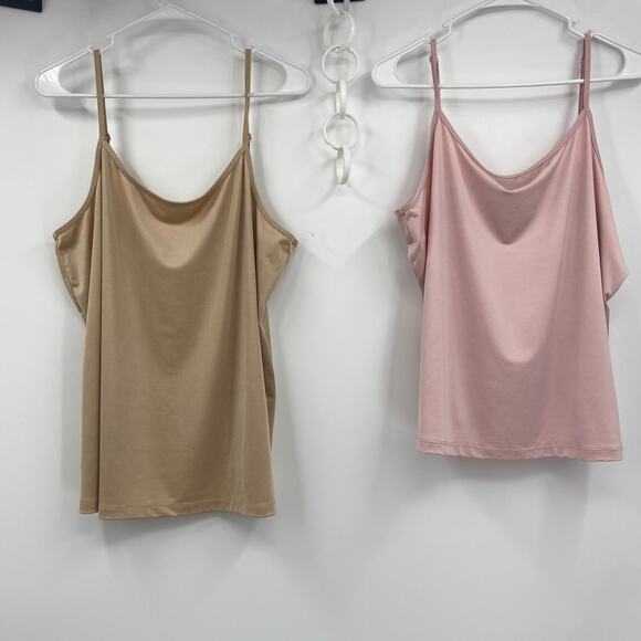 Lane Bryant Tank Cami Set of 2, Size 18/20 - Gold & Rose - Picture 1 of 7
